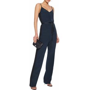 Rag and Bone Rosa satin panelled silk jumpsuit
